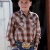 Cinch | Boy's Multi-Color Plaid LS Shirt -Western Cowboy Equipment Shop x